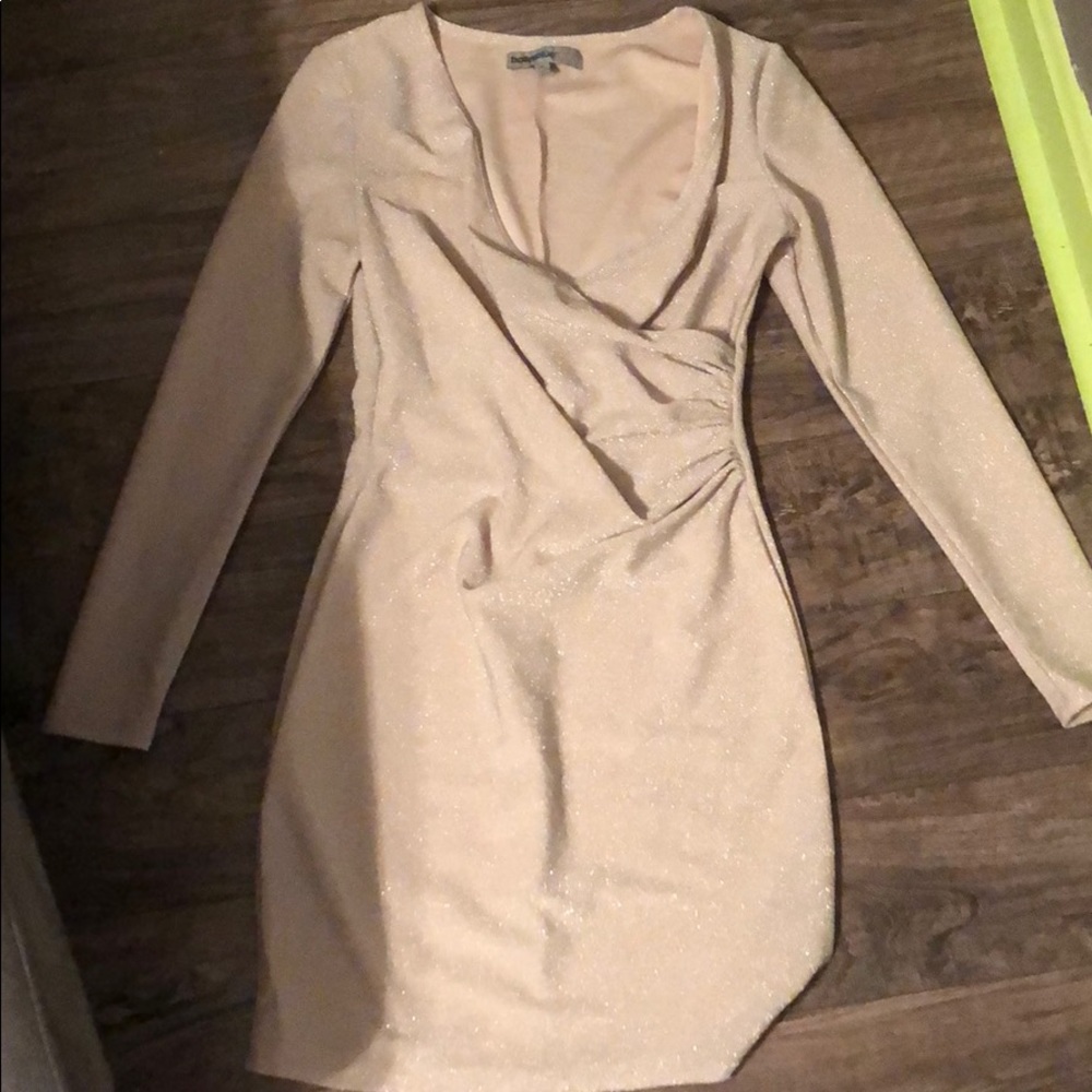 Small glitter form fitting short dress